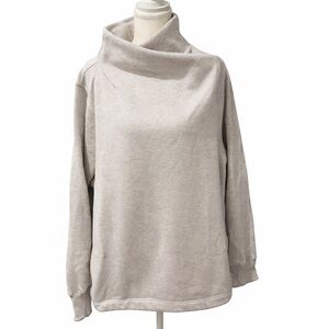 Athleta 1X Soft Cowl Neck Sweatshirt Pullover Neutral Cozy Athleisure
